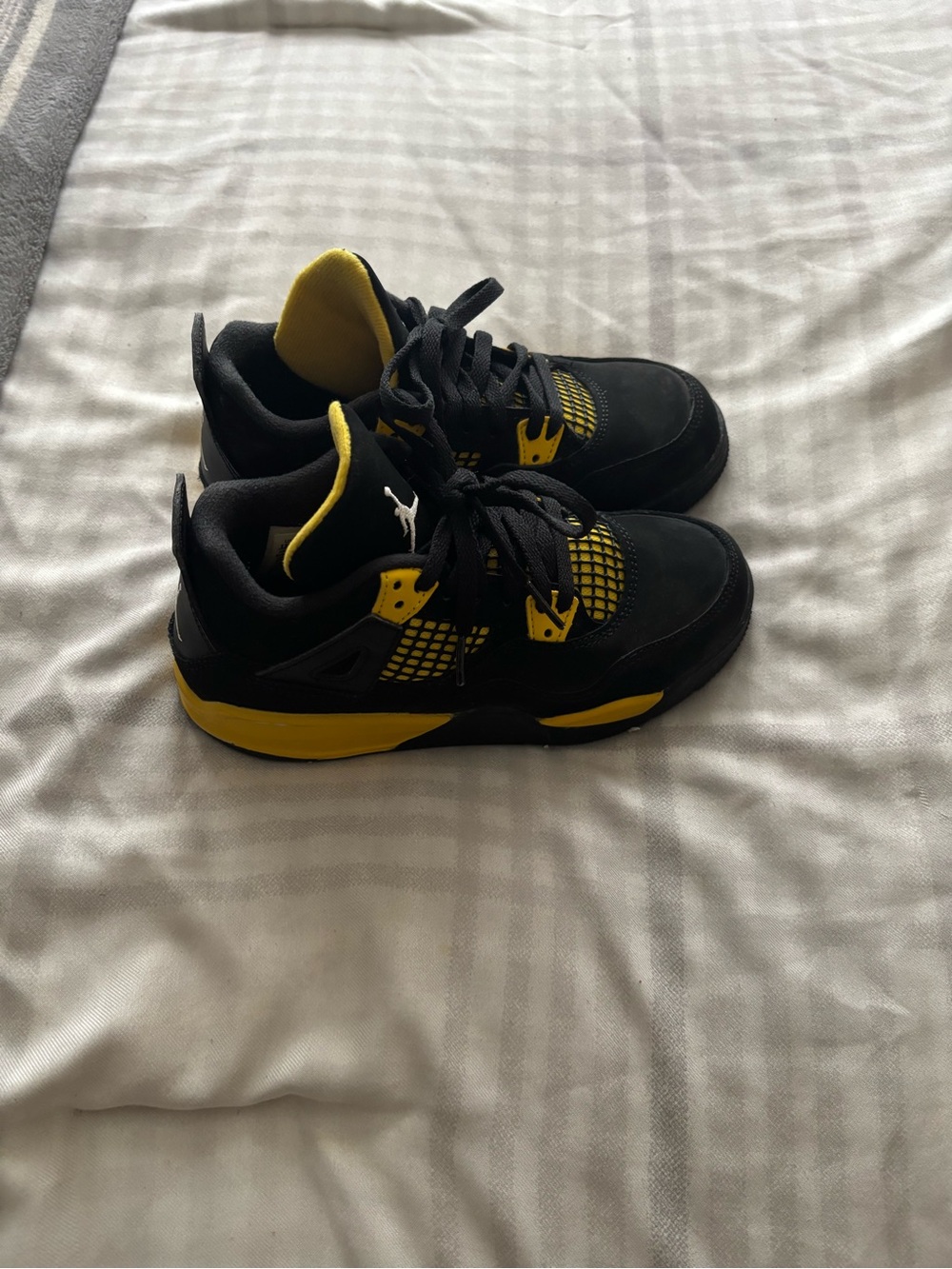Nike Kids Black and Yellow Basketball Sneakers